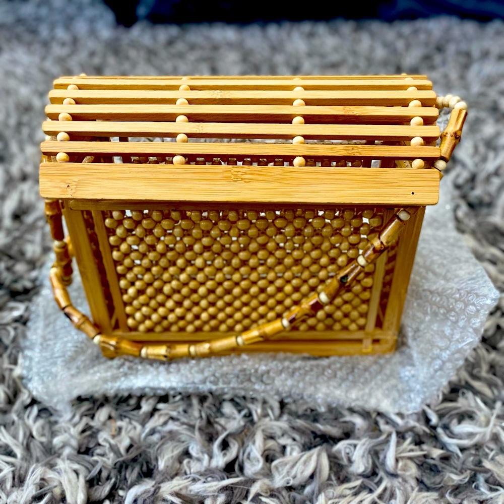 Perfect Bamboo Wicker Purse
